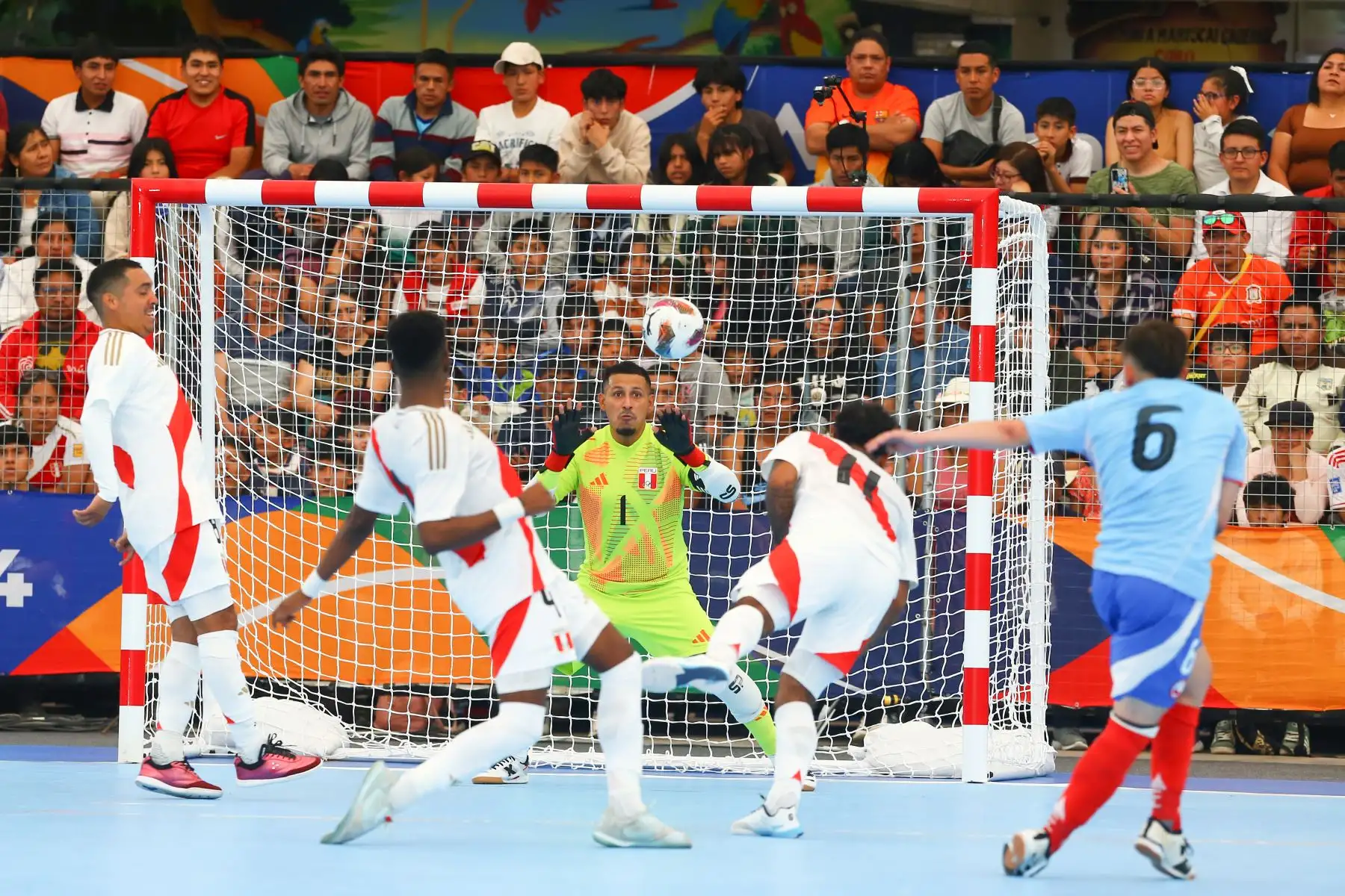 La Selección Peruana de Futsal golea 6 a 0  a Chile en los Juegos Bolivarianos Ayacucho 2024. Foto: Eddy Ramos