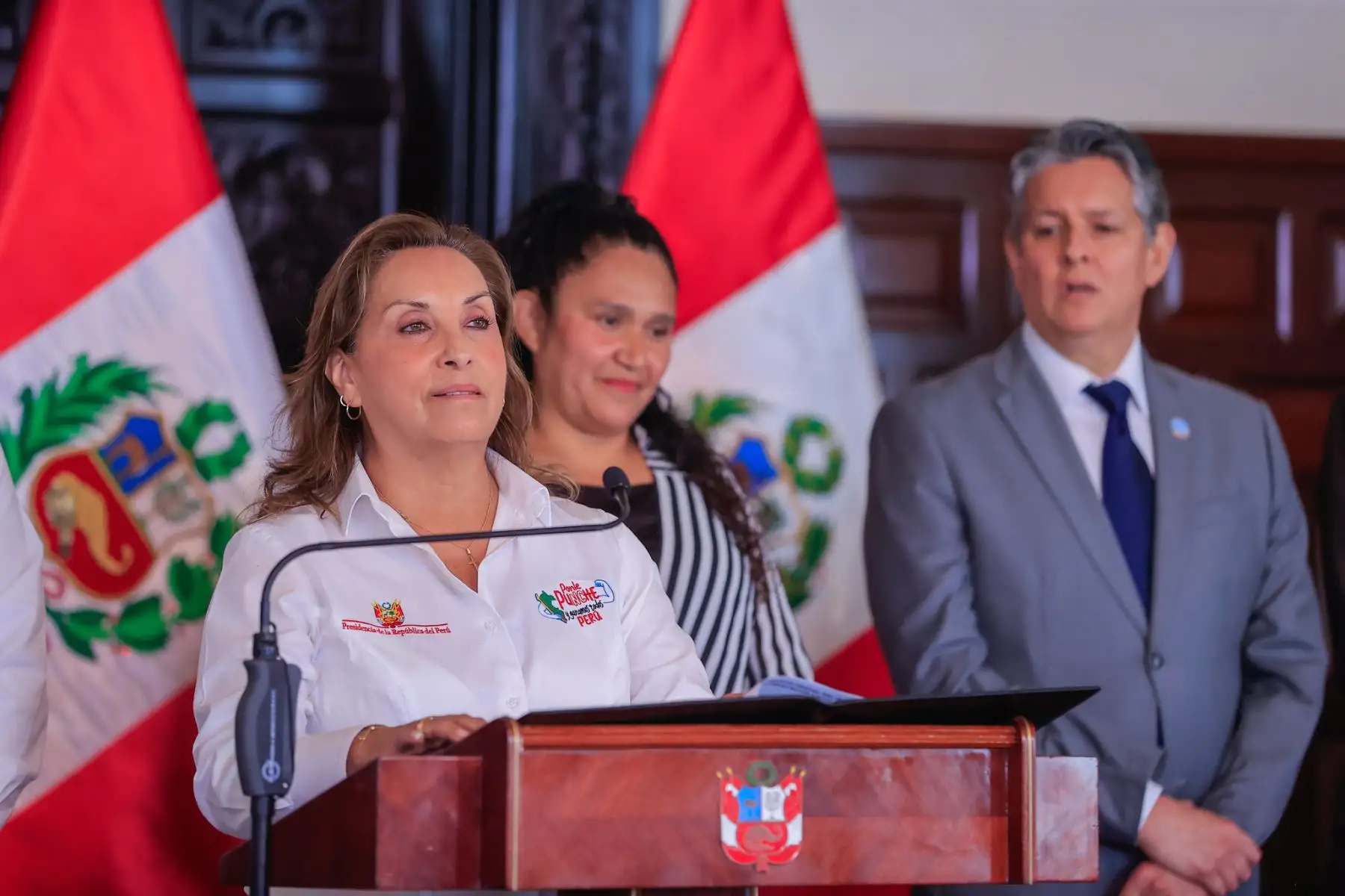 Presidenta Dina Boluarte  realiza el lanzamiento del nuevo Programa de Alimentación Escolar “Wasi Mikuna"Foto: ANDINA/Prensa Presidencia