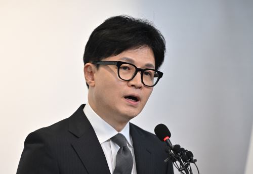 Líder del gobernante Partido del Poder Popular de Corea del Sur, Han Dong-hoon. Foto: AFP/Archivo