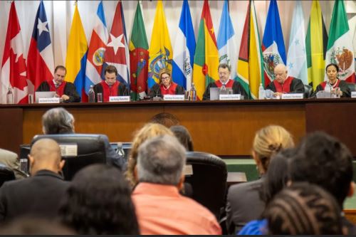 Audiencia de la Corte Interamericana de Derechos Humanos en San José, Costa Rica. Foto: EFE