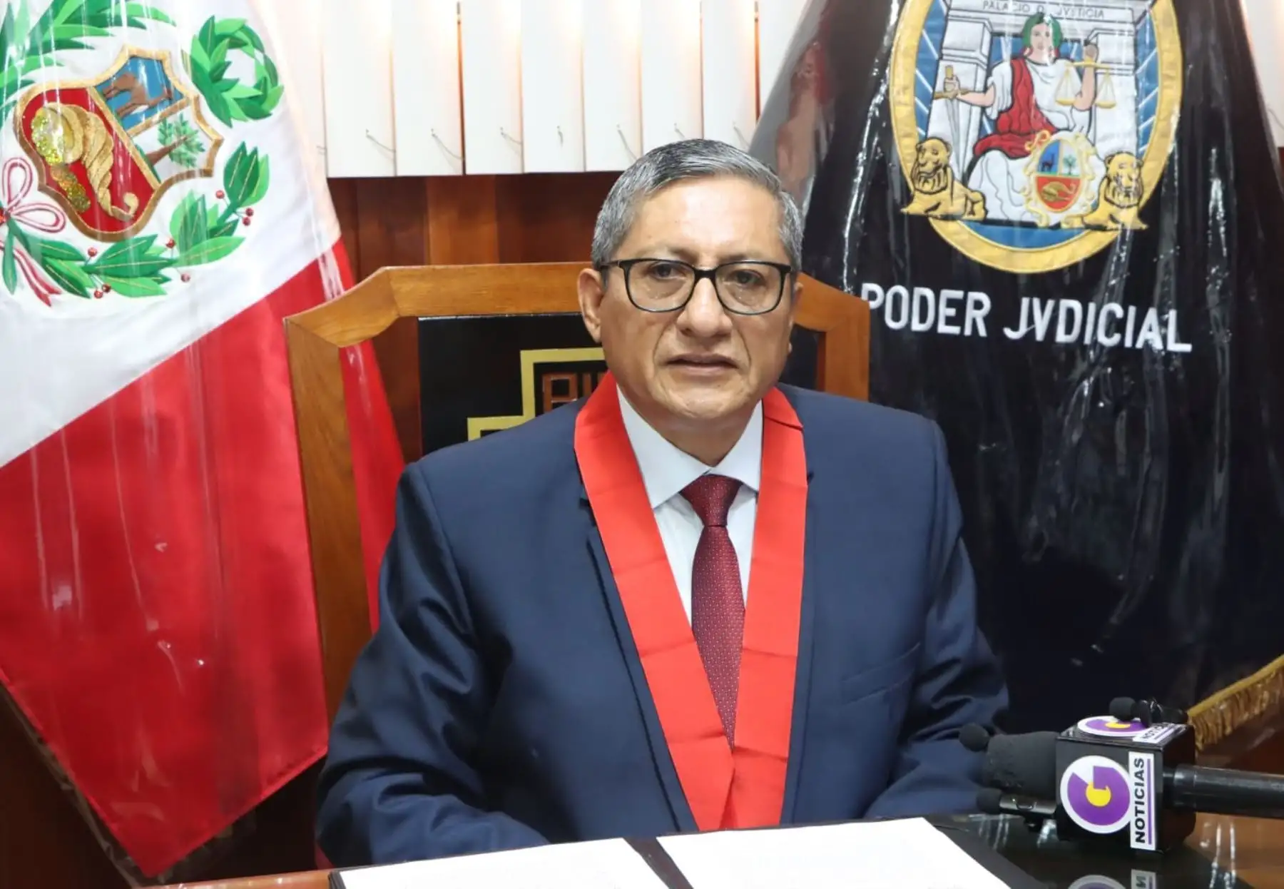 Edwar Sánchez Bravo fue elegido como presidente de la Corte Superior de Justicia de San Martín. ANDINA/Difusión