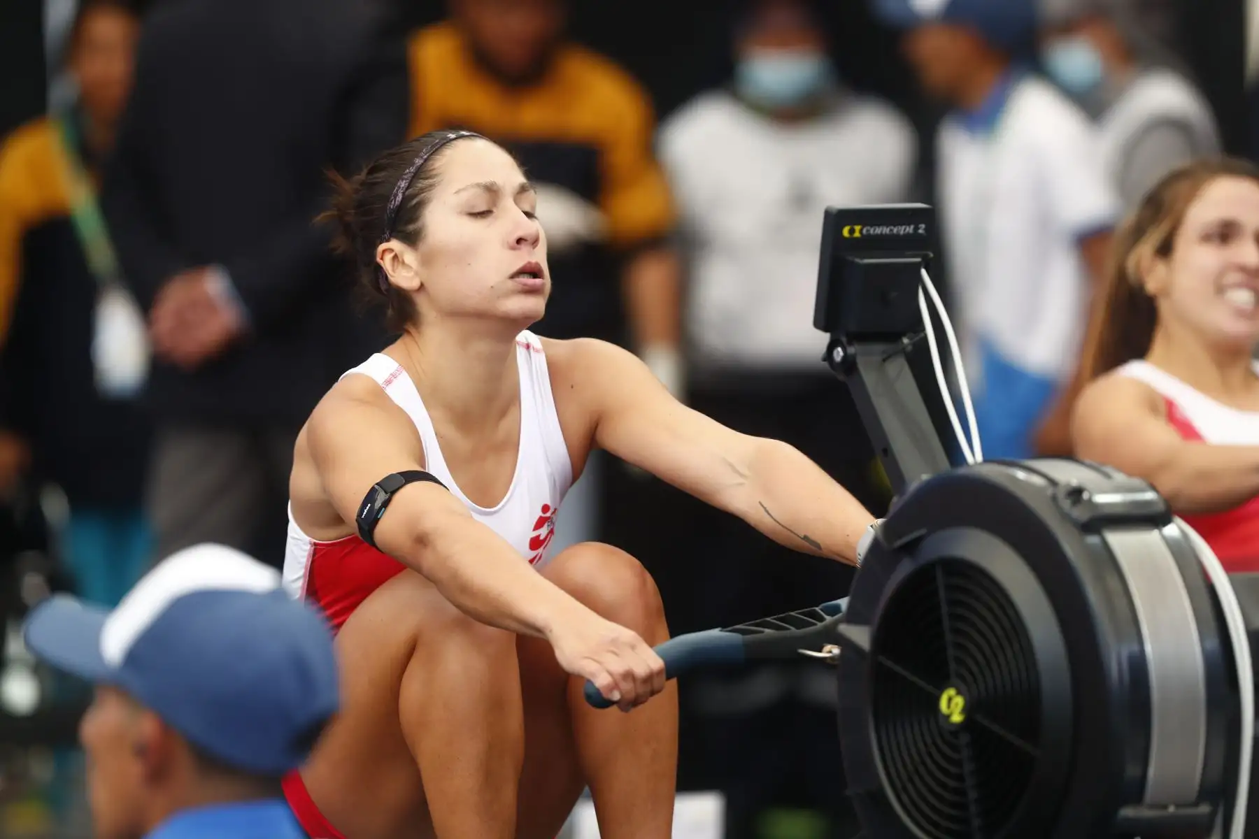 El equipo peruano de remoergómetro conformado por las atletas Alessia Palacios, Valeria Palacios, Adriana Sanguineti y Pamela Noya alcanzaron la medalla de plata en la competencia de remoergómetro categoría cuádruple femenina de los Juegos Bolivarianos Bicentenario Ayacucho 2024. Foto: ANDINA/Daniel Bracamonte