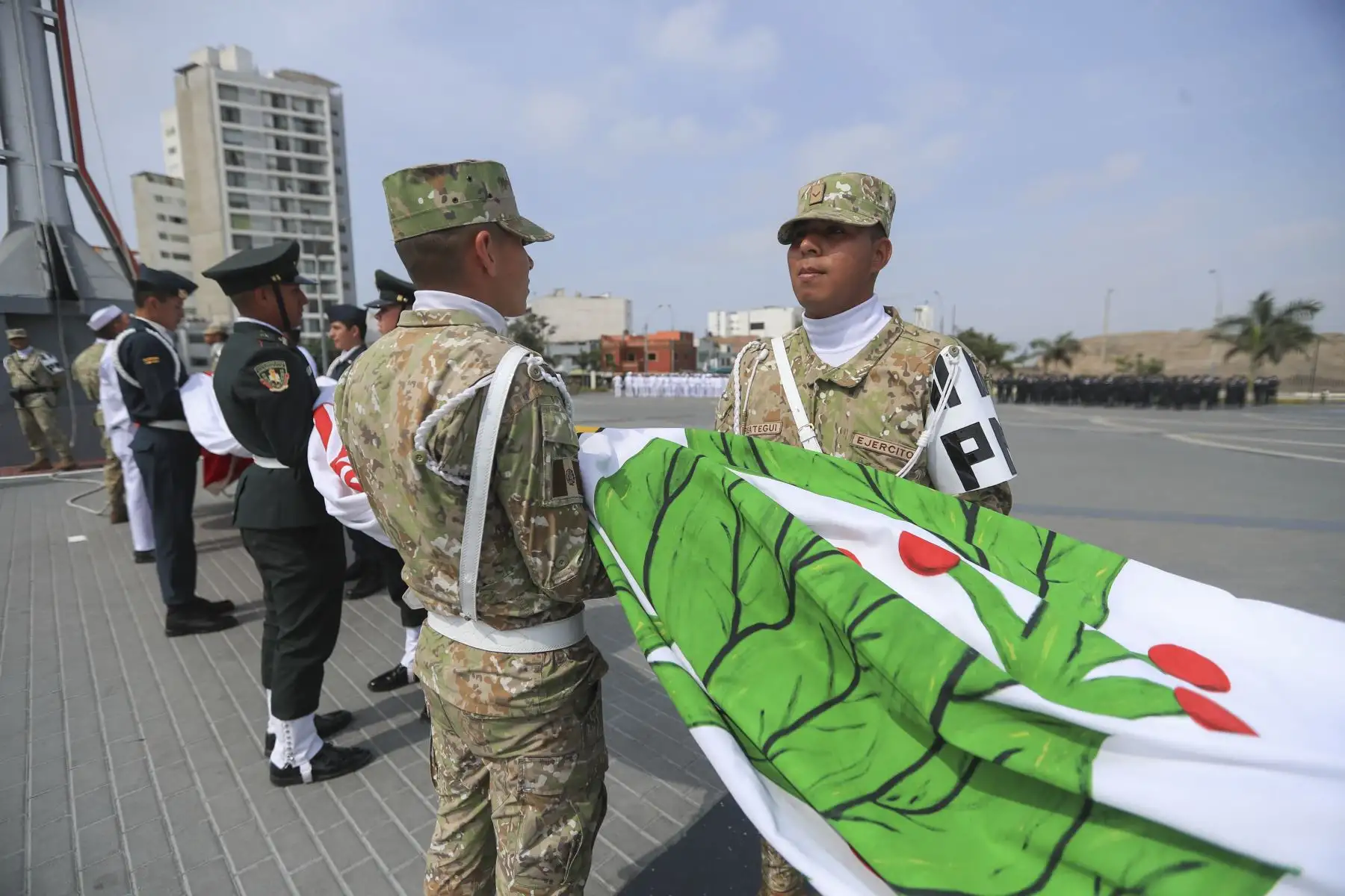 La señora Presidenta de la República participó en la Ceremonia por el “Día de la Institucionalidad, del Estado de Derecho y de la Defensa de la Democracia”. Foto: ANDNA/Prensa Presidencia