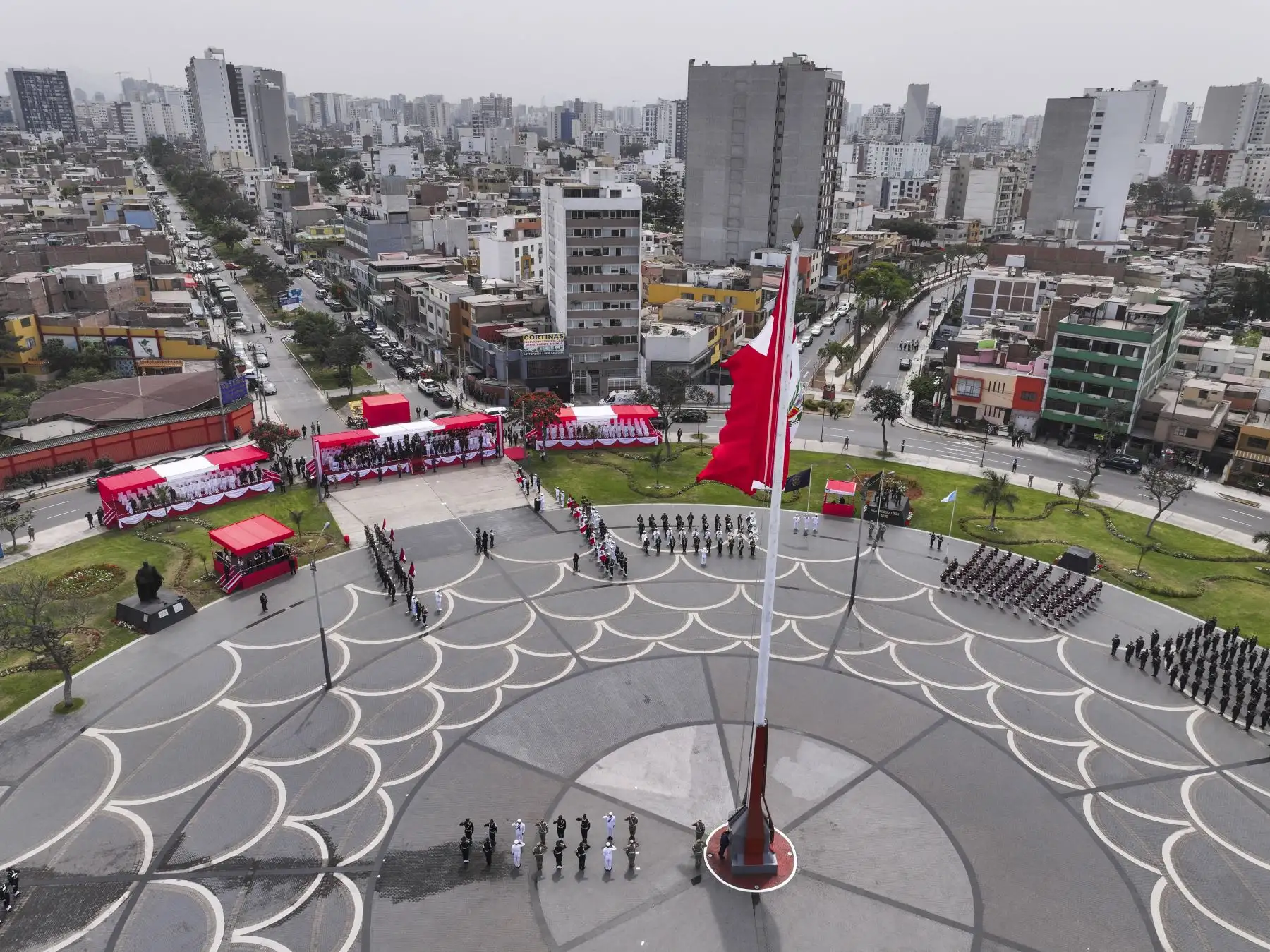La señora Presidenta de la República participó en la Ceremonia por el “Día de la Institucionalidad, del Estado de Derecho y de la Defensa de la Democracia”. Foto: ANDNA/Prensa Presidencia