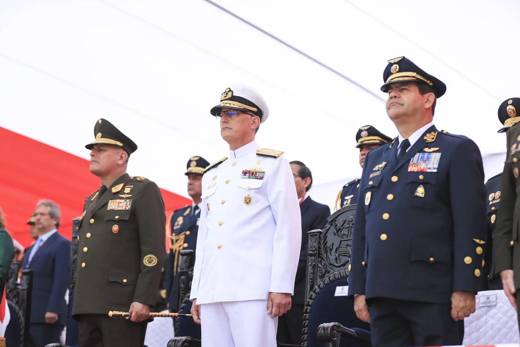 La señora Presidenta de la República participó en la Ceremonia por el “Día de la Institucionalidad, del Estado de Derecho y de la Defensa de la Democracia”. Foto: ANDNA/Prensa Presidencia