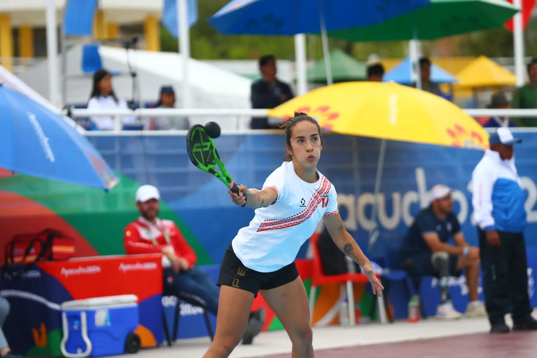 La peruana Valeria Garcés gana medalla de oro en la disciplina frontón  femenino de los Juegos Bolivarianos Bicentenario Ayacucho 2024  Foto: ANDINA/Eddy Ramos