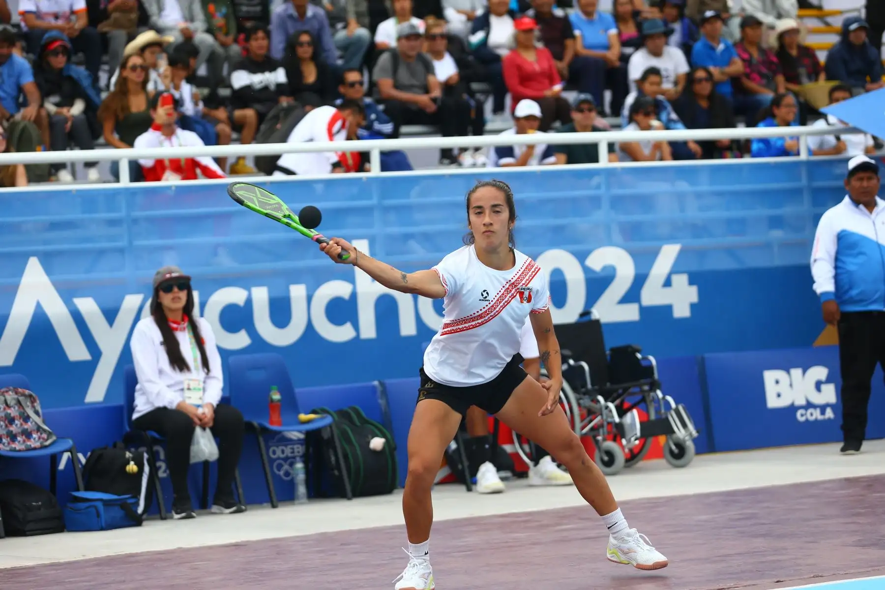 La peruana Valeria Garcés gana medalla de oro en la disciplina frontón  femenino de los Juegos Bolivarianos Bicentenario Ayacucho 2024  Foto: ANDINA/Eddy Ramos