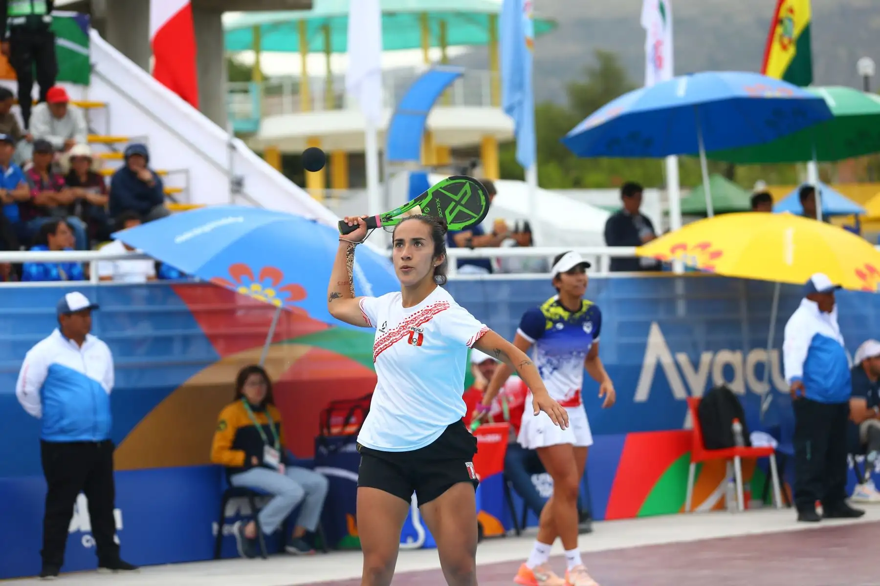 La peruana Valeria Garcés gana medalla de oro en la disciplina frontón  femenino de los Juegos Bolivarianos Bicentenario Ayacucho 2024  Foto: ANDINA/Eddy Ramos