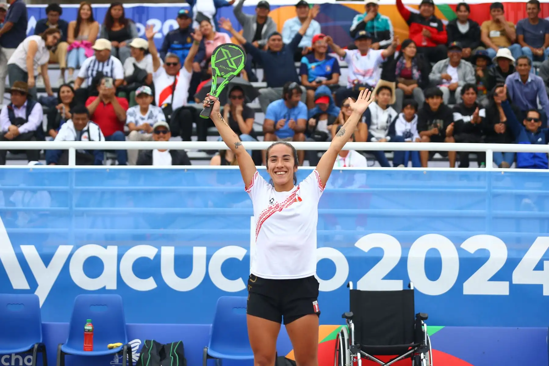 La peruana Valeria Garcés gana medalla de oro en la disciplina frontón  femenino de los Juegos Bolivarianos Bicentenario Ayacucho 2024  Foto: ANDINA/Eddy Ramos