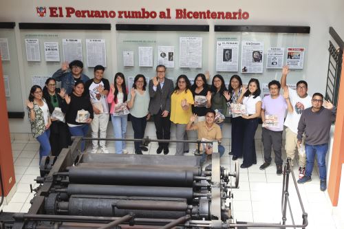 Estudiantes de la UNASAM visitaron Editora Perú para participar de la iniciativa Vive Andina