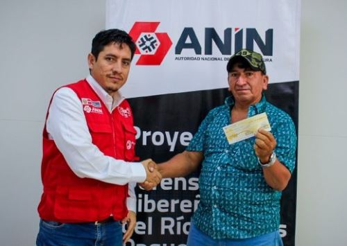 La Autoridad Nacional de Infraestructura culminó el pago por predios de agricultores de la quebrada Cabuyal donde se ejecutarán obras de defensa ribereña. ANDINA/Difusión