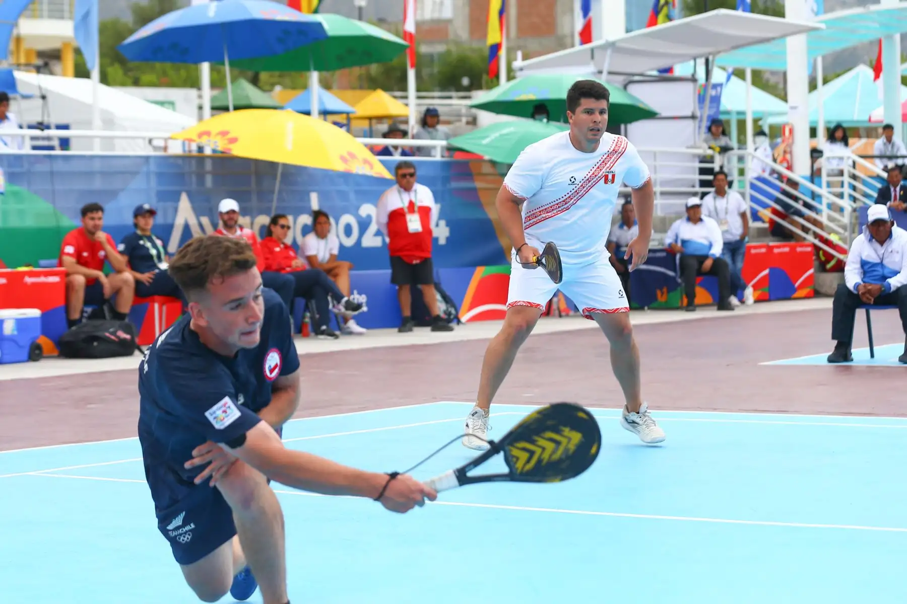 El  peruano Kevin Martinez  gana medalla de oro en la disciplina frontón  masculino de los Juegos Bolivarianos Bicentenario Ayacucho 2024  Foto: ANDINA/Eddy Ramos