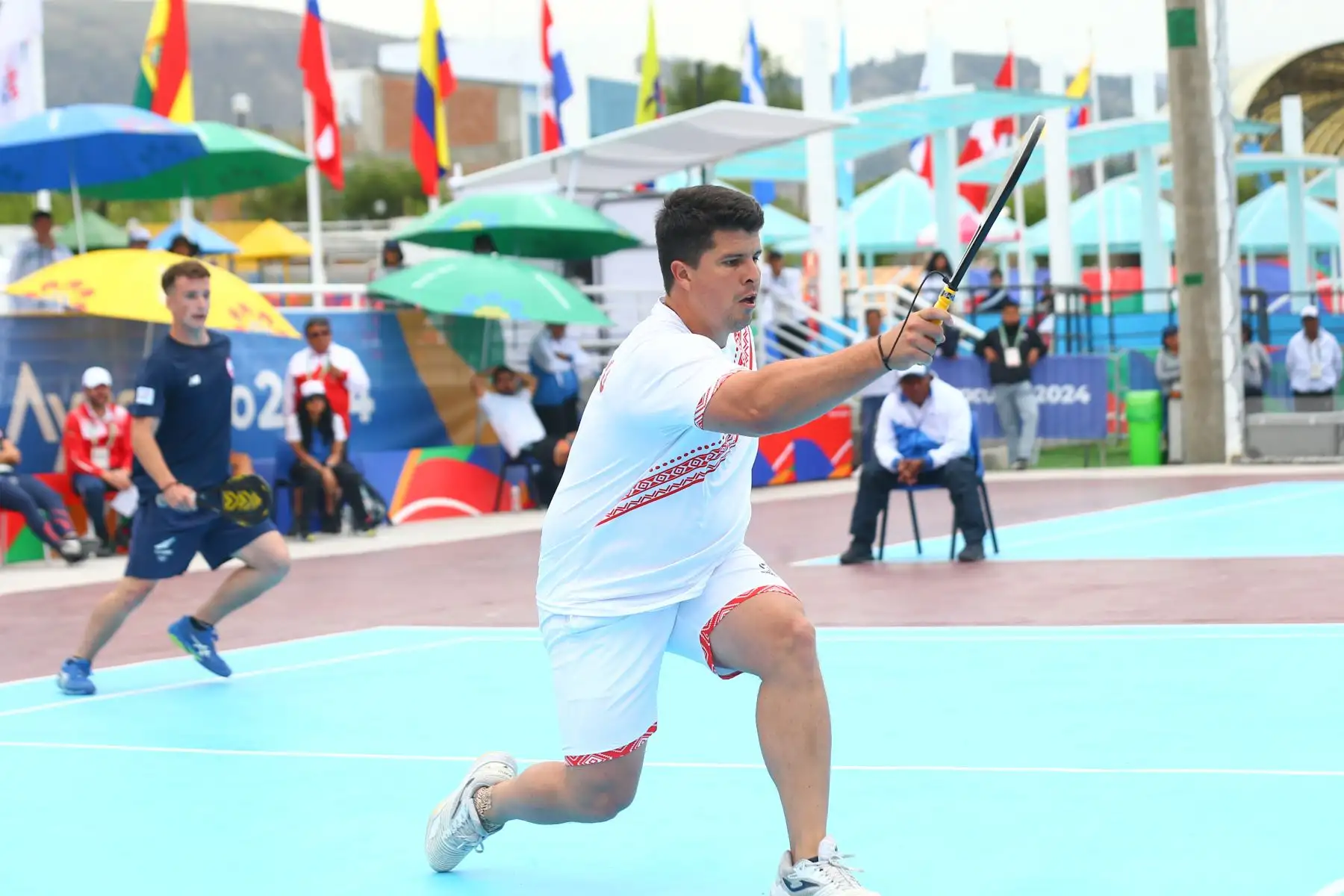 El  peruano Kevin Martinez  gana medalla de oro en la disciplina frontón  masculino de los Juegos Bolivarianos Bicentenario Ayacucho 2024  Foto: ANDINA/Eddy Ramos