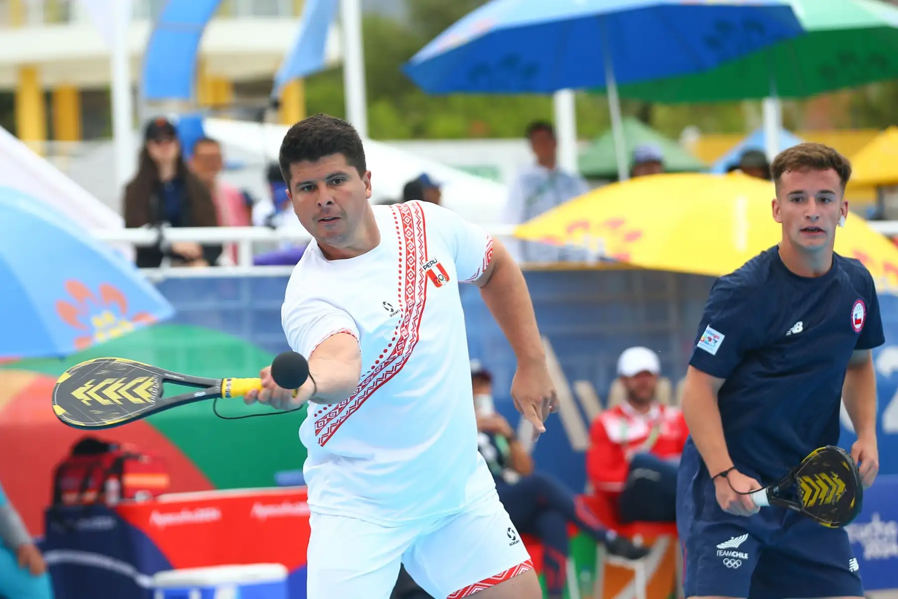 El  peruano Kevin Martinez  gana medalla de oro en la disciplina frontón  masculino de los Juegos Bolivarianos Bicentenario Ayacucho 2024  Foto: ANDINA/Eddy Ramos