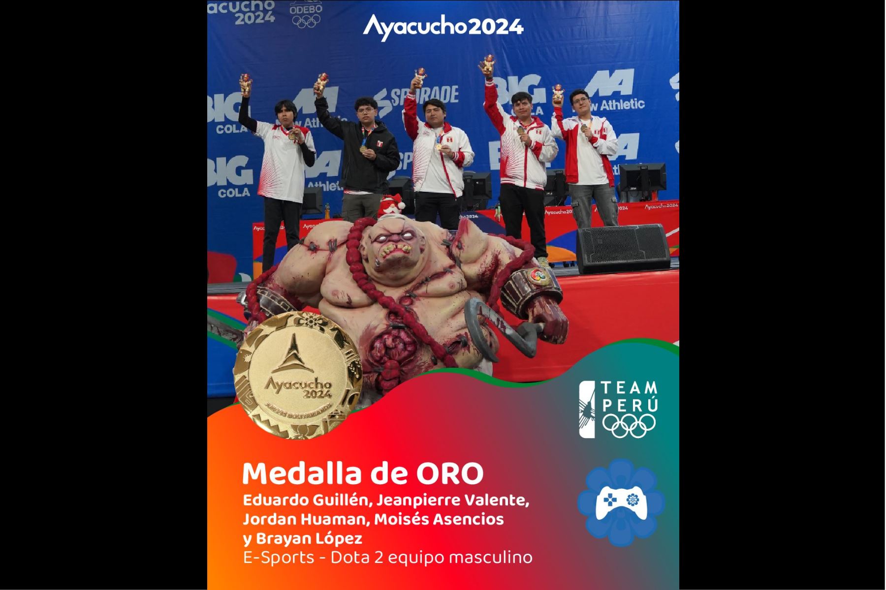 El Team Perú se consagró campeón indiscutible del evento al sumar un total de 114 preseas en el tablero.