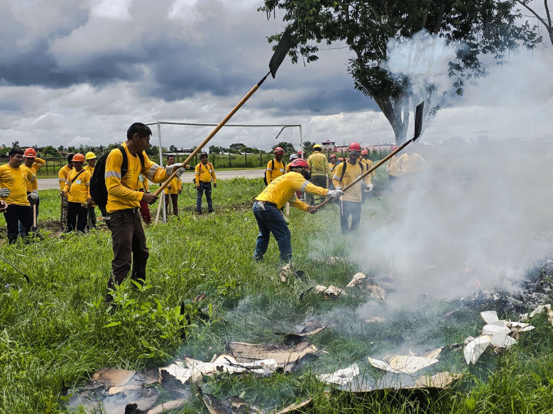 Forman brigadas comunitarias para combatir y prevenir incendios forestales en la región San Martín para mitigar su impacto. ANDINA/Difusión