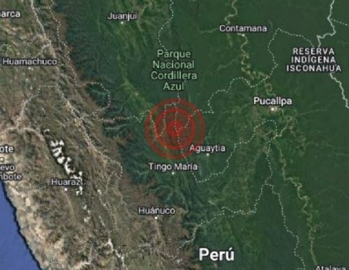 El epicentro del sismo de magnitud 3.8 se localizó cerca de la localidad de Aucayacu, en Huánuco.