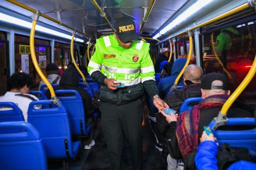 El objetivo del operativo fue brindarle seguridad a todos los ciudadanos durante el inicio de su jornada diaria. Foto: ANDINA/Difusión