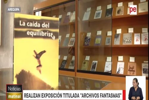 Con una retrospectiva de la poesía en la región Arequipa, la Biblioteca Regional Mario Vargas Llosa realizó la exposición “Archivos Fantasmas”