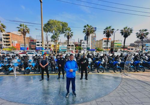 Alcalde participó en presentación de plan de seguridad. Foto: Difusión