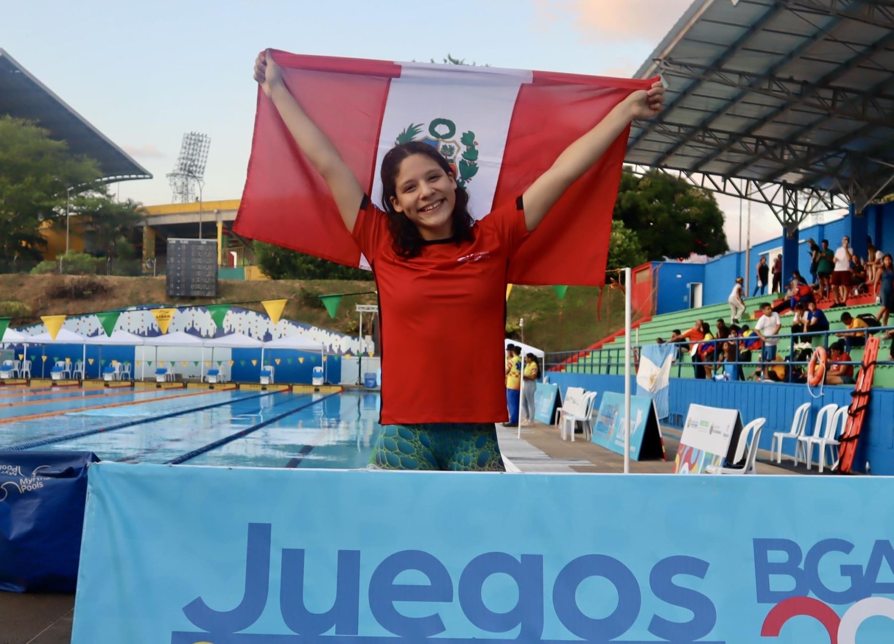 Cielo Moya fue una de las jóvenes deportistas que destacan en la natación continental (Foto IPD)