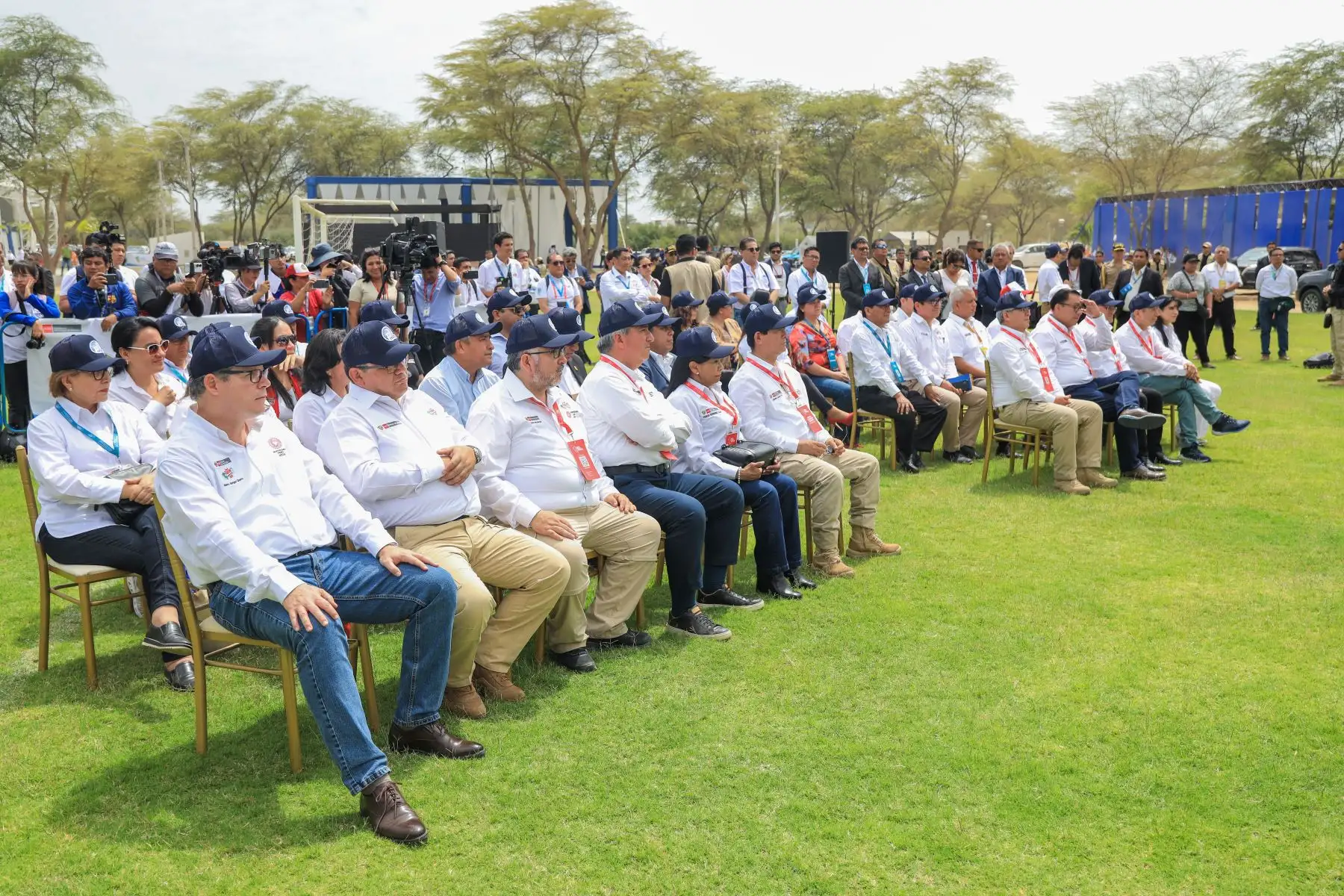 La presidenta de la república, Dina Ercilia Boluarte Zegarra, participa en la suscripción de convenios con el Gobierno Regional de Piura. Foto: ANDINA/Prensa Presidencia