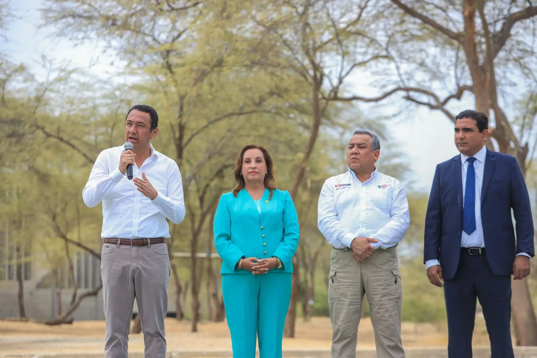 La presidenta de la república, Dina Ercilia Boluarte Zegarra, participa en la suscripción de convenios con el Gobierno Regional de Piura. Foto: ANDINA/Prensa Presidencia