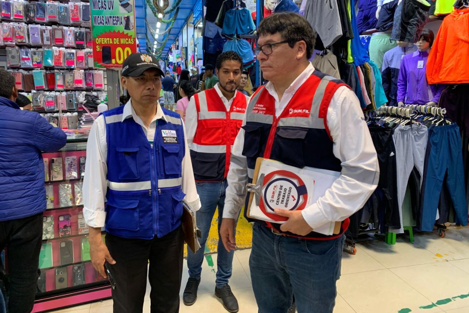 Sunafil realiza inspección en Gamarra en el marco de la campaña navideña 2024. Foto. ANDINA/Difusión