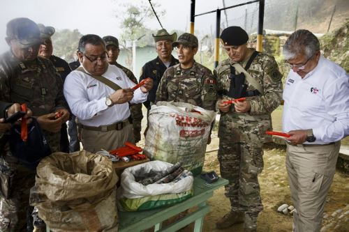 Supervisión de acciones contra la minería ilegal en la frontera con Ecuador