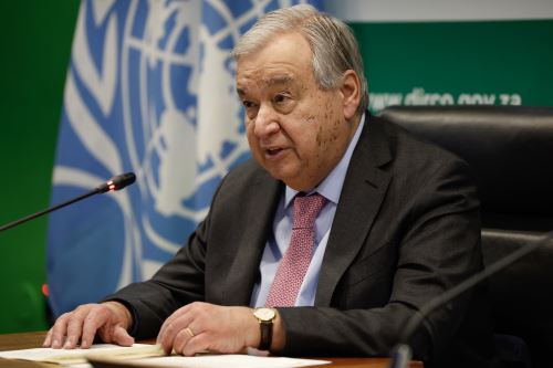 Secretario general de la ONU, António Guterres Foto: AFP