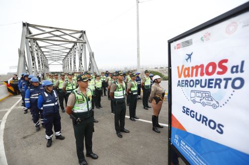 PNP y el MTC trabajan para garantizar seguridad en las vías de acceso al nuevo Aeropuerto Jorge Chávez