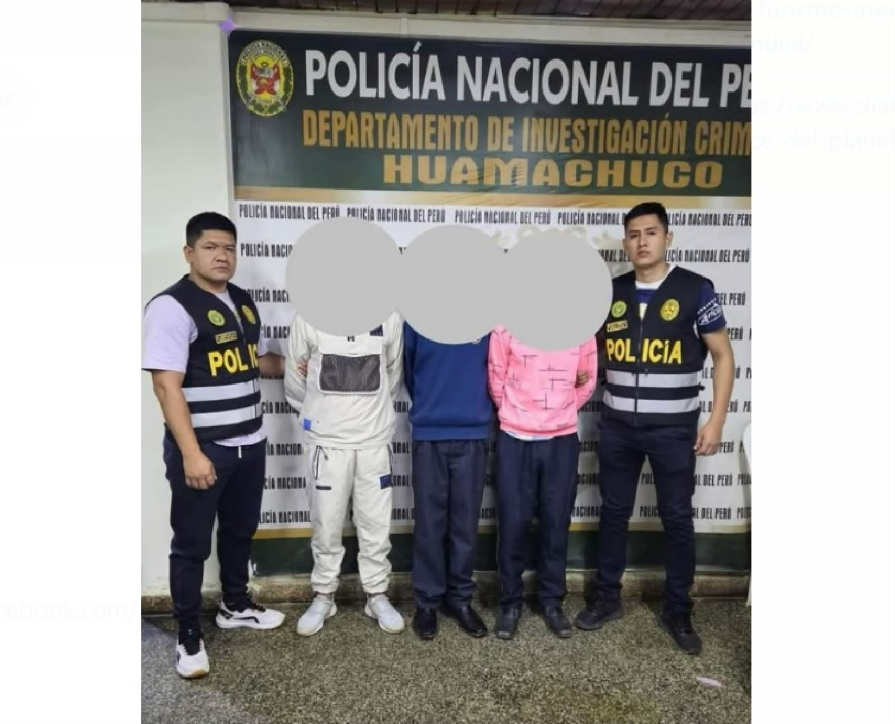 Tres menores de edad, de 14, 16 y 17 años, fueron detenidos por la Policía de Trujillo por un presunto delito de extorsión en el distrito de Huamachuco.