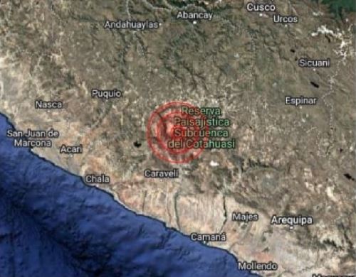 Un temblor de magnitud 4.4 se registró esta mañana en el sur de la región Ayacucho.