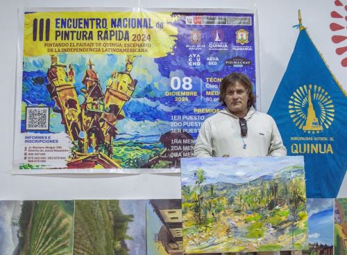 Celebraron concurso de pintura por el bicentenario de la independencia.