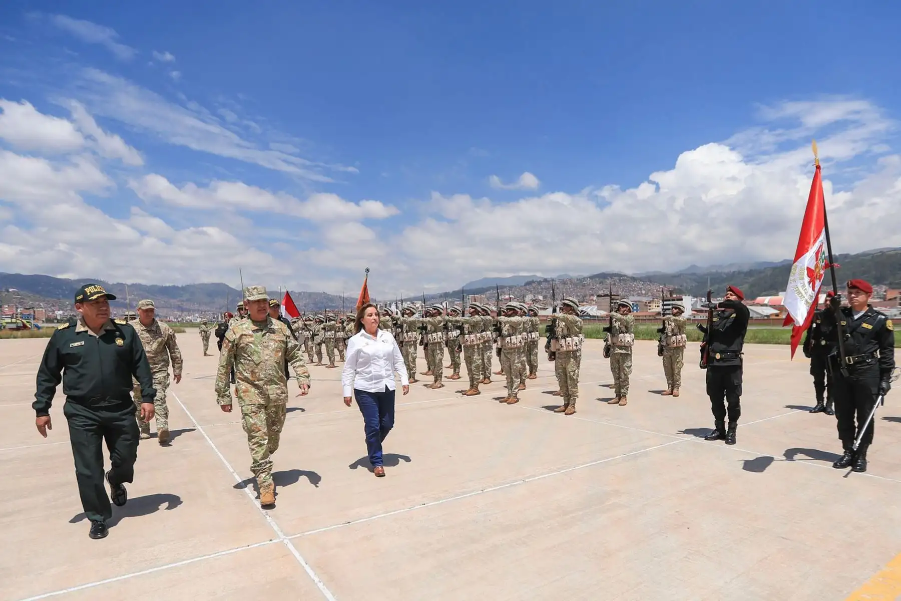 La presidenta de la república, Dina Ercilia Boluarte Zegarra, participa en el lanzamiento del "Proyecto Andenes y Paisajes Culturales Productivos en el Perú", en el distrito de Caraybamba, Apurímac.
Foto: ANDINA/Prensa Presidencia