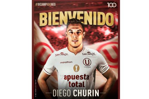 Diego Churín se suma a las filas del club Universitario de Deportes. Foto: ANDINA/Difusión