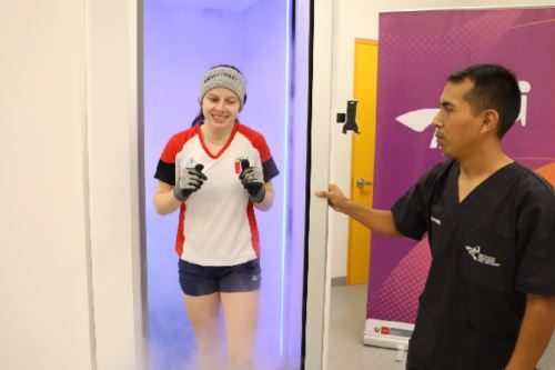 The only Cryotherapy Chamber in Peru is in the Specialized Biomedical Center in VIDENA, Lima.Foto: IPD