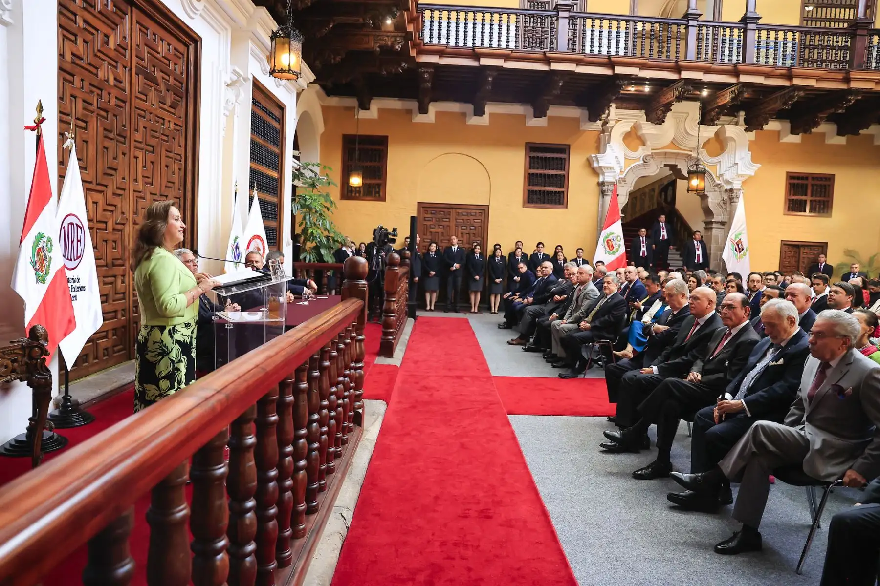Presidenta Dina Boluarte participa en la ceremonia de clausura de Academia Diplomática.
Foto: ANDINA/Prensa Presidencia