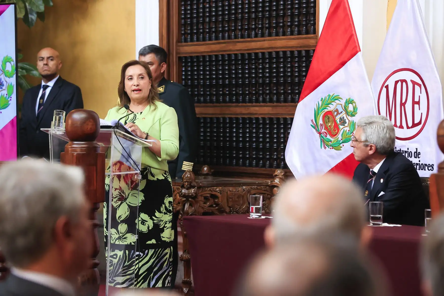 Presidenta Dina Boluarte participa en la ceremonia de clausura de Academia Diplomática.
Foto: ANDINA/Prensa Presidencia
