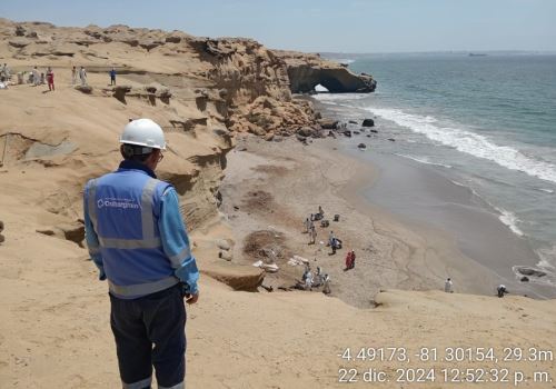 Según el OEFA, el daño ocasionado por el derrame en Lobitos alcanza los 10,000 m2, hasta ayer 21 de diciembre.