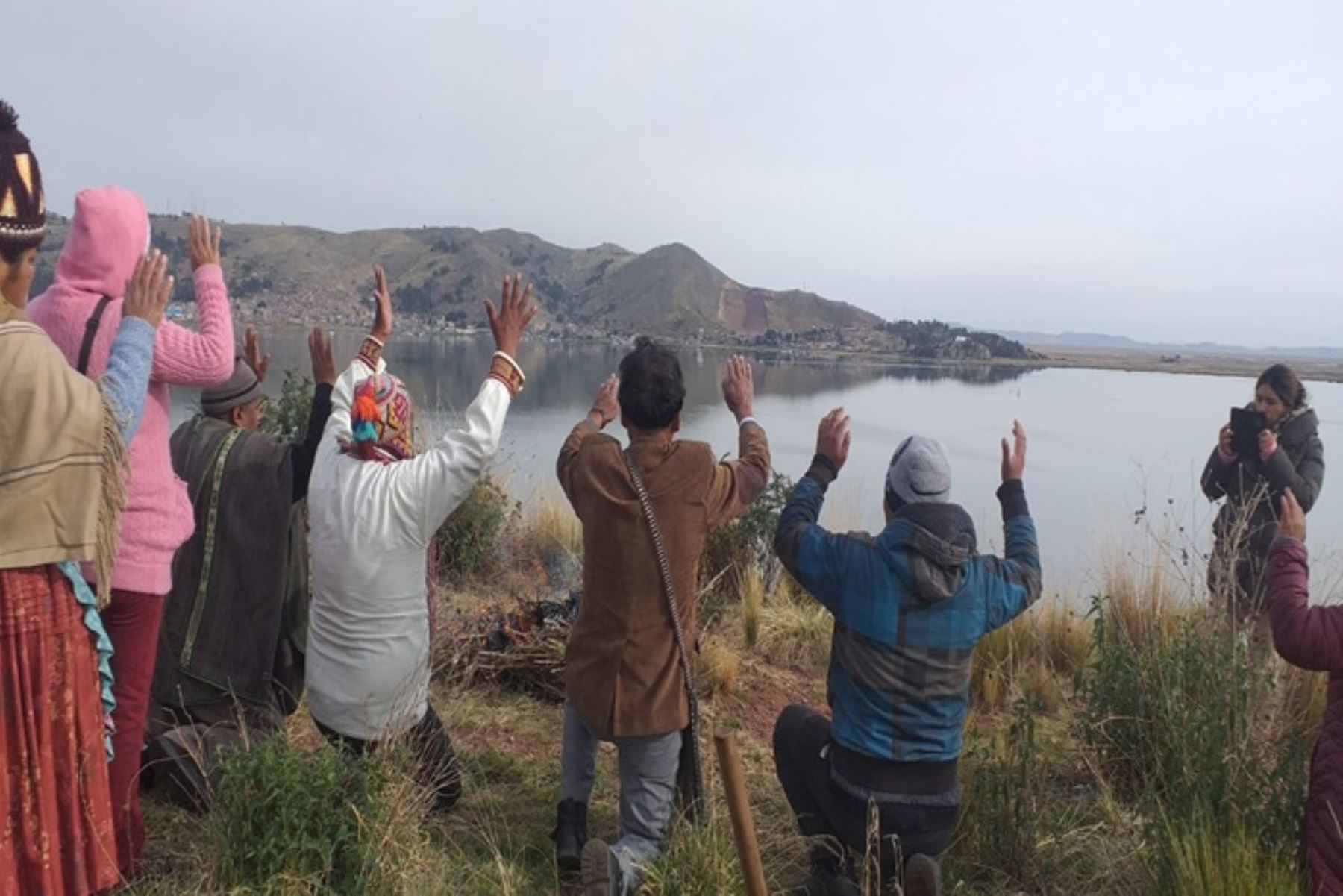 El cerro Espinar de la ciudad de Puno fue el escenario donde se llevó a cabo la ceremonia ancestral Qhapaq Raymi.