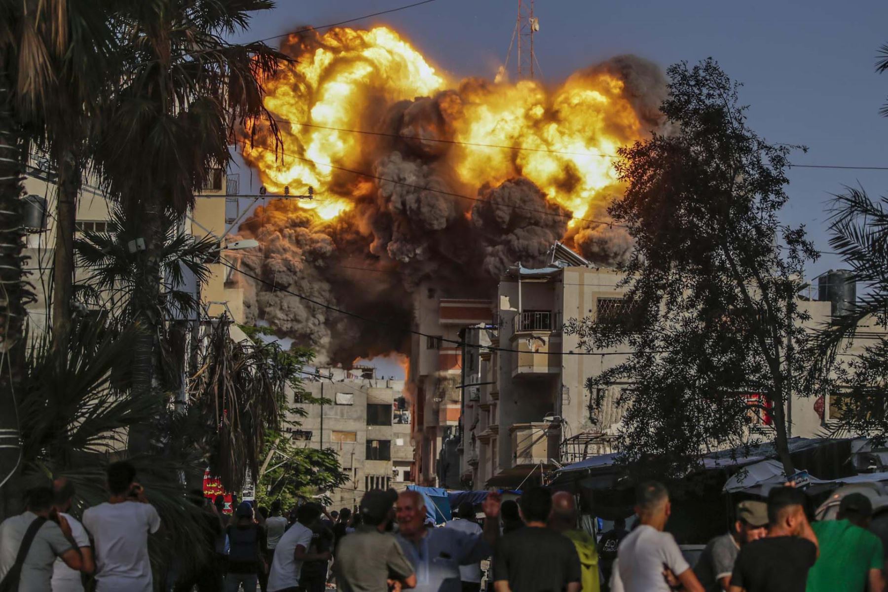 En el norte de Gaza, continúan los enfrentamientos entre milicianos de Hamas y el ejército de Israel. Foto: EFE