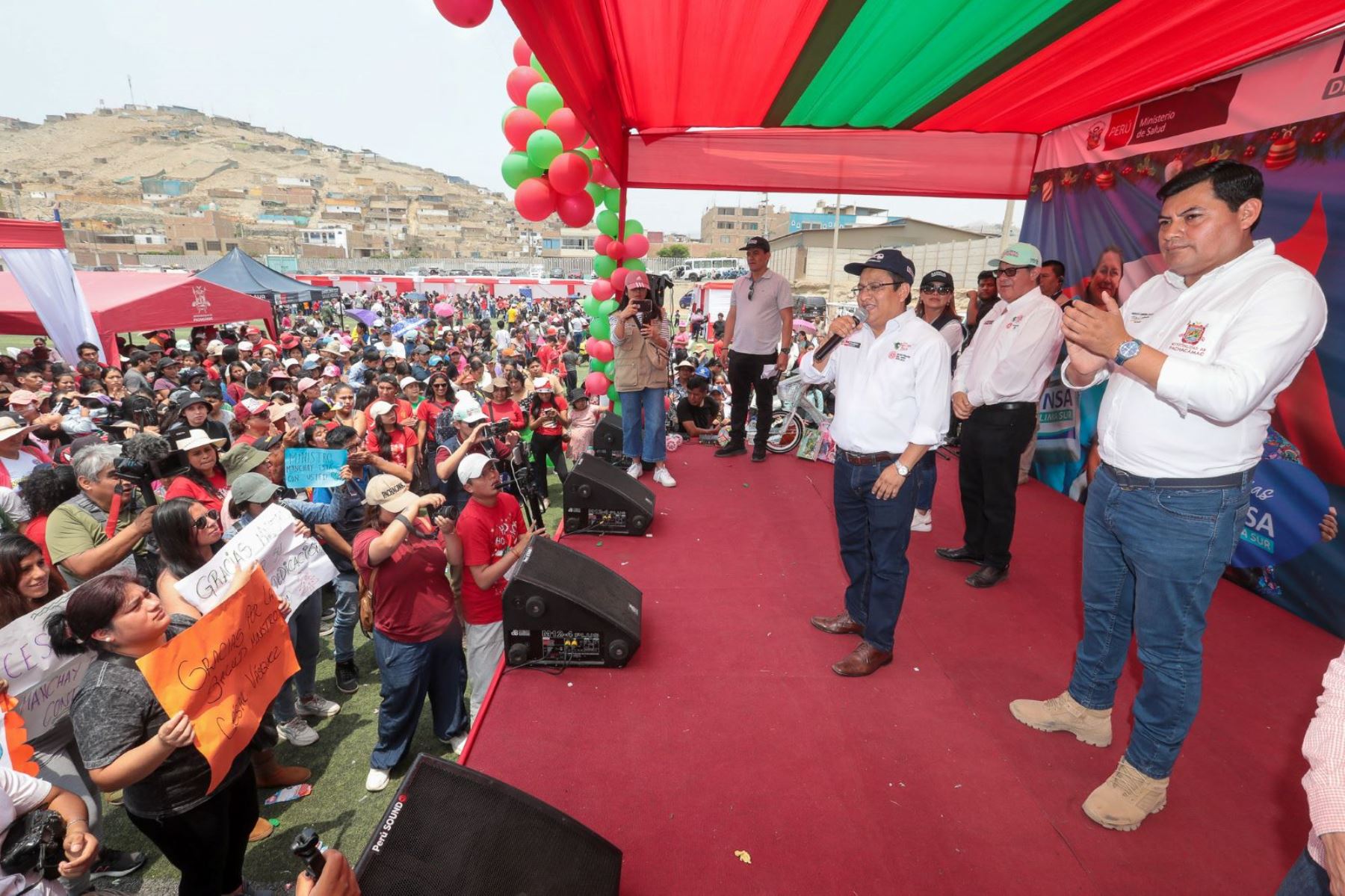 Minsa acercó los diferentes servicios de salud y especialidades a cientos de niñas, niños, gestantes, adultos y adultos mayores del distrito de Pachacámac. Foto: Minsa