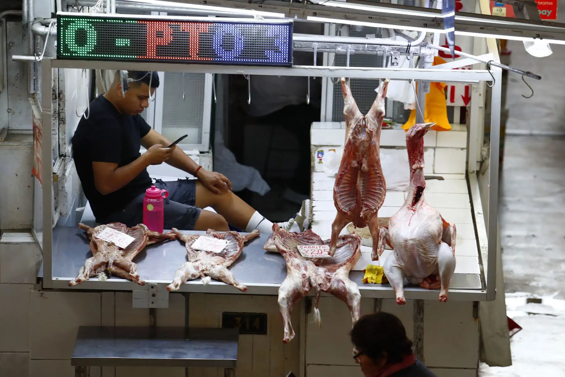 A vísperas de celebrar la Navidad, decenas de personas acuden al Mercado Ramón Castilla, ubicado en el área comercial del Mercado Central en el Cercado de Lima, para comprar pavos, ave que por tradición es el principal protagonista de la cena navideña. Foto: ANDINA/Daniel Bracamonte