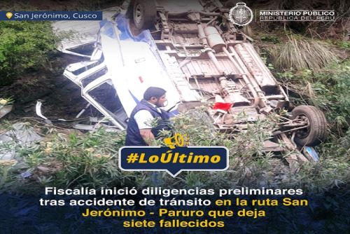 El conductor de la unidad es uno de los cinco heridos y se encuentra en el Hospital Regional del Cusco bajo custodia policial.