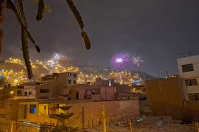 Senamhi reveló que los picos de concentración de contaminantes se registraron entre la 1:00 y las 3:00 de la madrugada del lunes 25 de diciembre. ANDINA/ Senamhi.