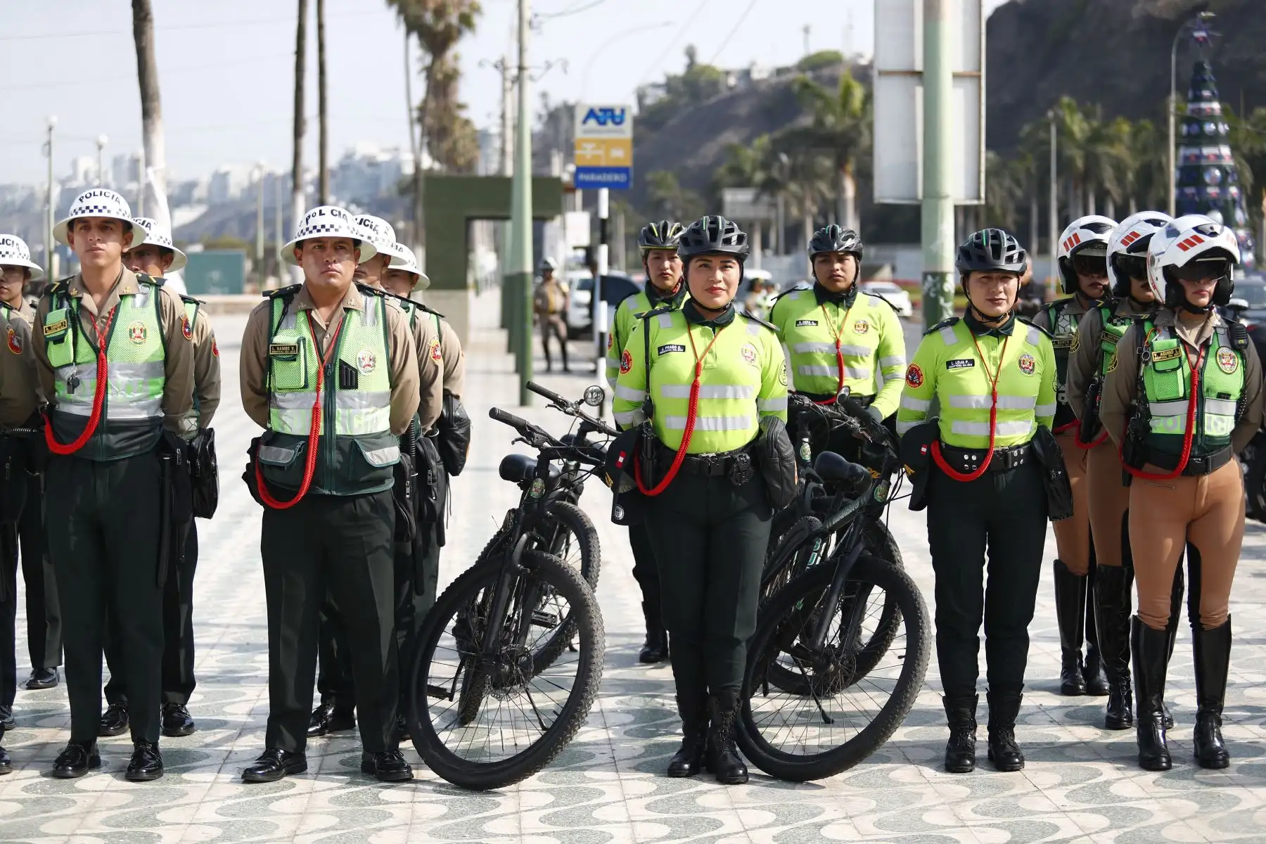 Durante el desarrollo del Plan Verano Costa Verde 2025, desde el 1 de enero al 31 de marzo, se contará con el apoyo de efectivos de la Policía Nacional del Perú, personal de la ATU e inspectores de las municipalidades de Miraflores, Barranco y Chorrillos. Foto: ANDINA/Daniel Bracamonte