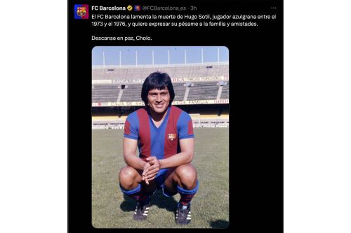 Hugo "cholo Sotil: Así lamenta prensa española la muerte del crack del Barcelona