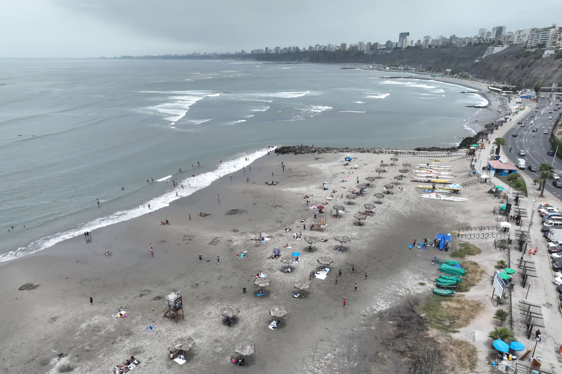 Conoce en esta nota qué dice la Marina de Guerra sobre la situación del mar para el 1 de enero del 2025. Fotos: ANDINA/Juan Carlos Guzmán