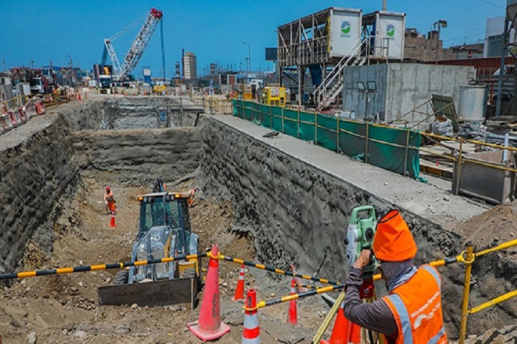 Los trabajos de construcción en la Línea 2 del Metro de Lima y Callao continúan en 54 frentes en simultáneo. Cortesía MTC